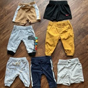 Baby Boy Pants & Shorts Bundle (0-9 Months) – Carter’s, Old Navy, Nike & More